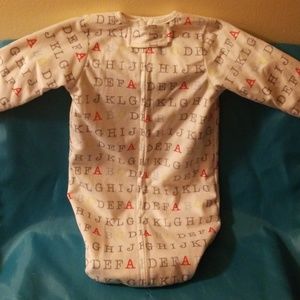 Body suit, alphabet